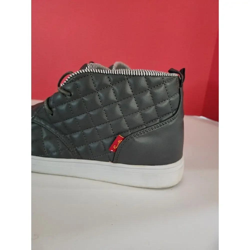 Gorilla Men's Size 11 Gray Grey High Top Shoes Boots